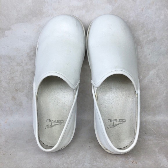 Dansko Professional Slip Resistant White Leather Women Clogs Size US 7.5… - Picture 6 of 8